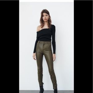 Zara Faux Leather Leggings